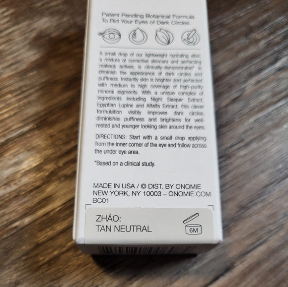 ONOMIE Bright Concealing Elixir NIB 10g in Tan Neutral - Picture 7 of 8